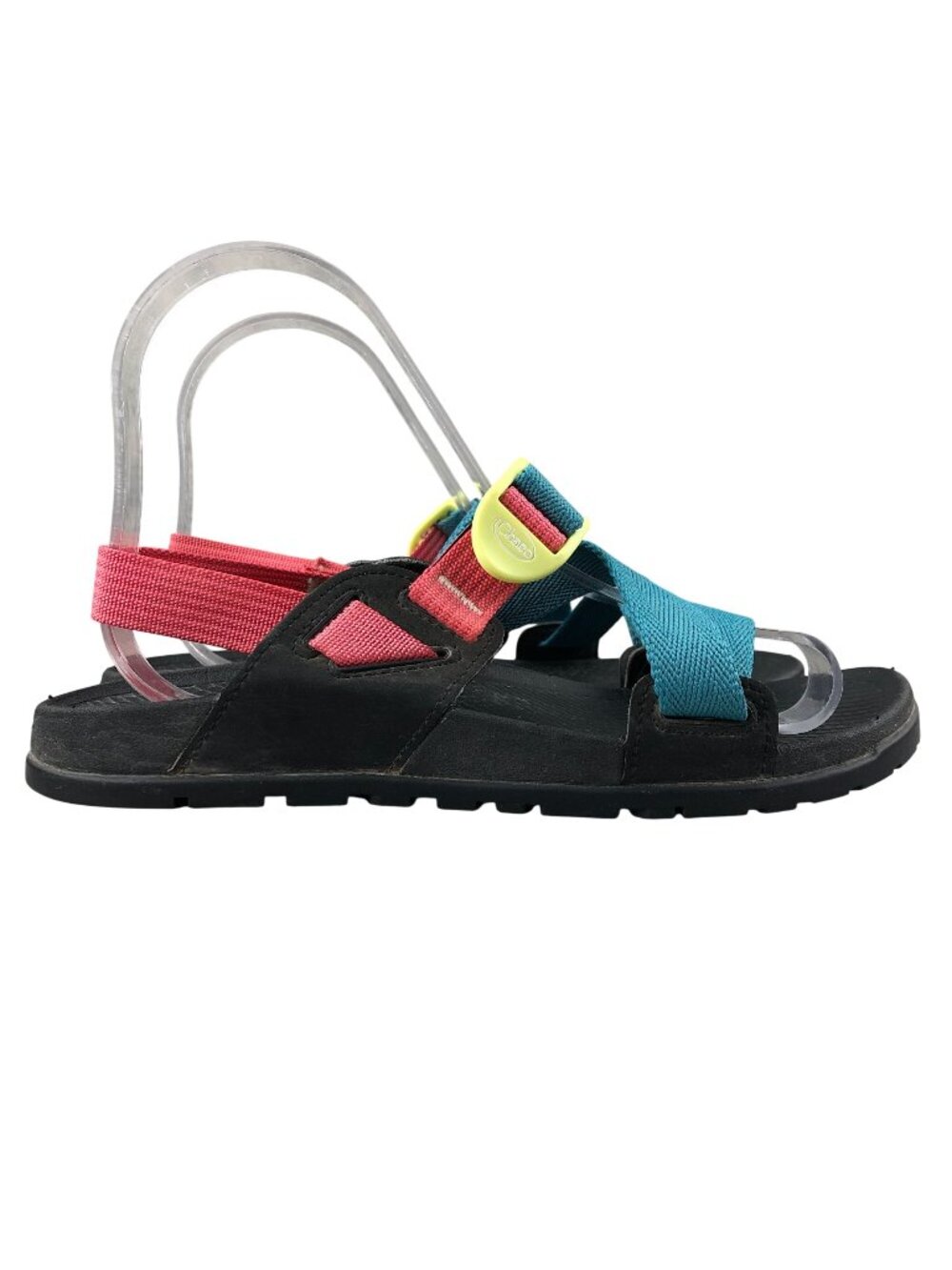 Chaco Women's Size 6 Lowdown Teal Blue Rose Pink Open Toe Strappy Sport Sandals